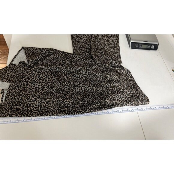 Frank & Oak Leopard Print Blouse Women's Size L - Picture 9 of 10